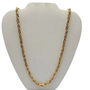 Paparazzi Twisted Chain Necklace Lobster Closure Gold Tone New Old Stock